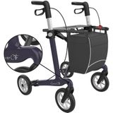 Rehasense Server CF Carbon rollator met dichte tas - Paars L