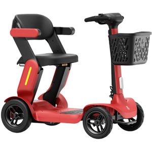 Paiseec S3 Rood lichtgewicht opvouwbare scootmobiel