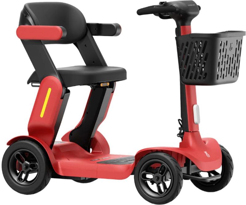 Paiseec S3 Rood lichtgewicht opvouwbare scootmobiel