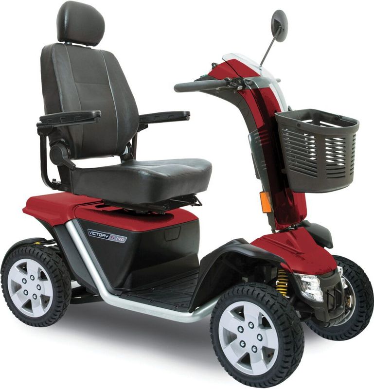 scootmobiel Pride XL140 rood