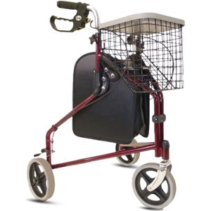 Drive - TRI Walker - Rollator - Rood - Driewieler