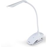 Oplaadbare LED lamp met klem, wit
