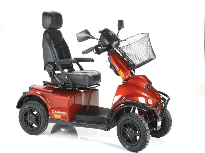 Scootmobiel Mini Crosser X2 4 wiel rood