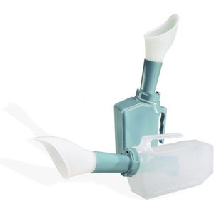 Urinaal met terugloop beveiliging vrouw, groen