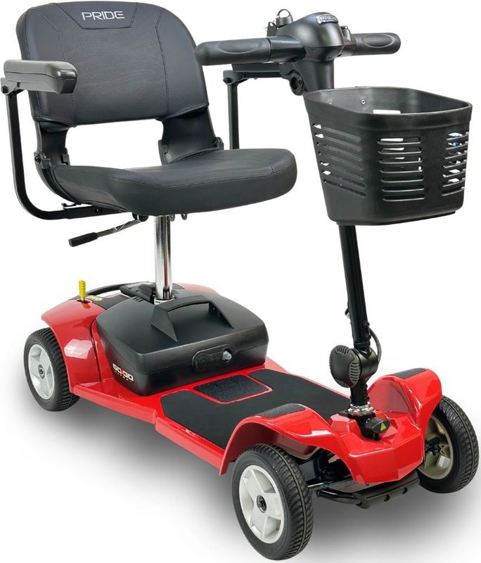 Pride Go Go Ultra X Scootmobiel &ndash; Demontabel, 4-wiel - Rood
