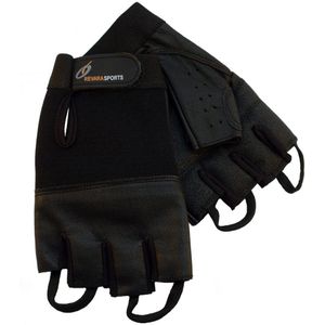 Rolstoelhandschoen leder zomer Revarasports zwart alle maten Maat XS Kleur Zwart