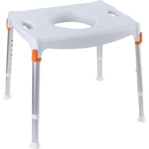 Able2 - Atlantis Toiletstoel - Lichtgewicht - Kunststof - Aluminium Frame
