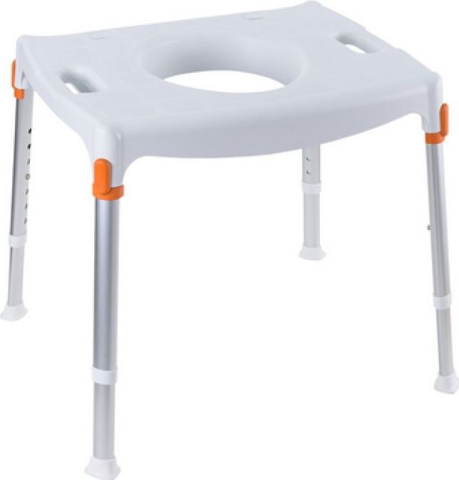 Able2 - Atlantis Toiletstoel - Lichtgewicht - Kunststof - Aluminium Frame