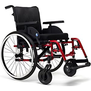 Vermeiren V500 Light &ndash; Lichtgewicht ADL-rolstoel - Zitbreedte 42 cm Rood