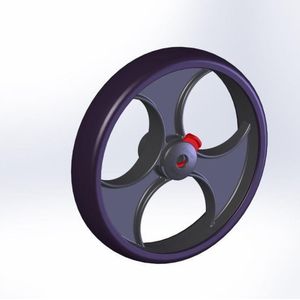 TOPRO Voorwiel (TPE) voor Troja 2G – Veilig en Duurzaam