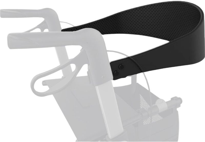 Rehasense - Ruggordel - Zwart - Maat XL 86 cm voor Athlon HD Explorer en Server HD Rollator