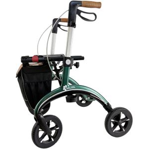 Saljol Carbon Rollator - British Racing Green | S | Gebruikt | Lichtgewicht Rollator uit 2022