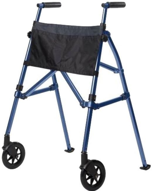 Looprek met 2 wielen blauw