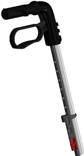 TOPRO Duwstang Compleet met Handvat, Links, Small 25 mm