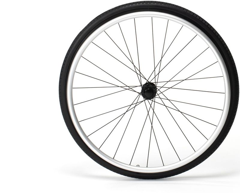 Vermeiren Verso wielset 24" inch zwart + bev matriaal massief