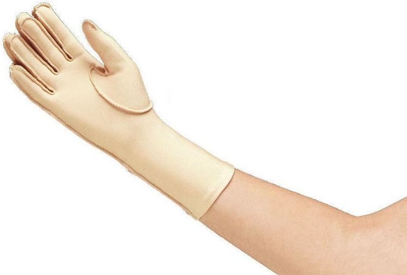 Oedeemhandschoenen - hele vingers over de pols rechts L