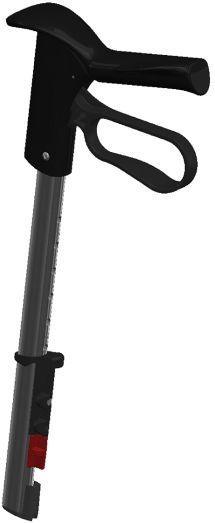 TOPRO Duwstang met Handvat Rechts voor Rollator Small 25 mm