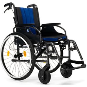VERMEIREN D200 Split Rolstoel - Zwart/Blauw - zitbreedte 42 cm