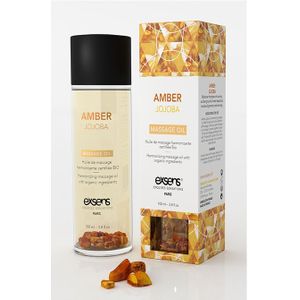 Organische massageolie met steentjes (jojoba & amber)