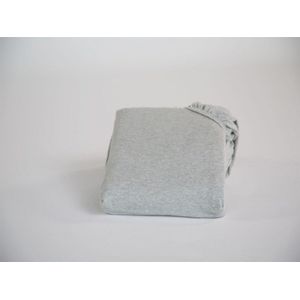 Yumeko hoeslaken jersey wit grijs 90x200x30 - Bio, eco & fairtrade