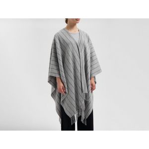 Yumeko Poncho Merino Wol/Kasjmier  Grijs - Eco, Bio & Fairtrade