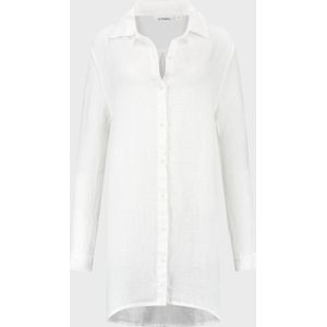 Yumeko Blouse Gewassen Linnen M Wit - Eco, Bio & Fairtrade