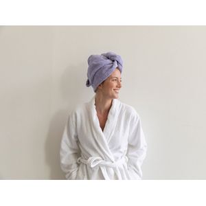 Yumeko haarhanddoek terry lilac - Bio, eco & fairtrade