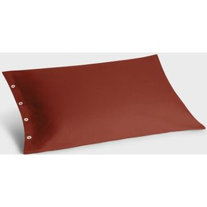 Yumeko kussensloop velvet flanel fluweel rood 50x70 - Biologisch & ecologisch - 1 stuk