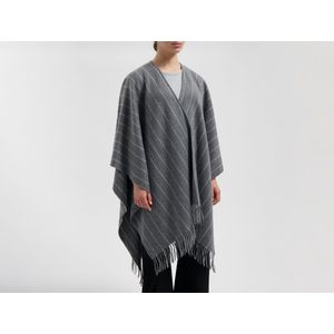 Yumeko Poncho Merino Wol/Kasjmier  Grijs - Eco, Bio & Fairtrade