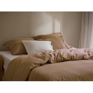 Yumeko Dekbedovertrek Flanel 240x220 Beige - Eco, Bio & Fairtrade