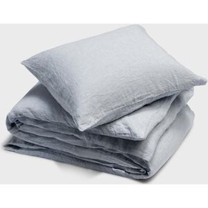 Yumeko overtrekset gewassen linnen blauw chambray 140x220 + 1/60x70 - Biologisch & ecologisch