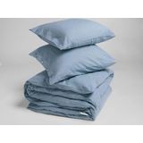 Yumeko overtrekset velvet flanel light blauw 240x220 + 2/60x70 - Biologisch & ecologisch