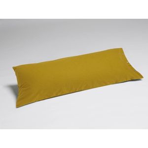 Yumeko kussensloop velvet flanel okergeel 40x80 - Biologisch & ecologisch - 1 stuk