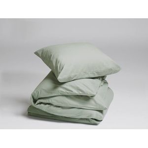 Yumeko overtrekset velvet flanel pale groen 140x220 + 1/60x70 - Biologisch & ecologisch