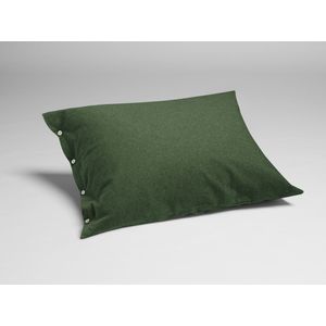 Yumeko Kussensloop Velvet Flanel 50x60 Groen - Eco, Bio & Fairtrade