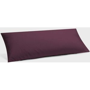 Yumeko Kussensloop Gewassen Percal Katoen 40x80 Paars - Eco, Bio & Fairtrade