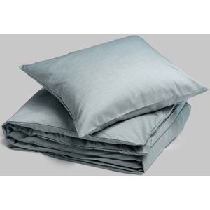 Yumeko overtrekset katoen TENCEL™ groen chambray 140x220 + 1/60x70 - Biologisch & ecologisch