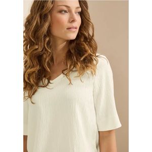 Cecil Dames Gestructureerde blouse in Wit, Gr: L