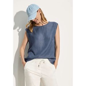 Cecil Dames Lyocell blouse in Blauw, Gr: L