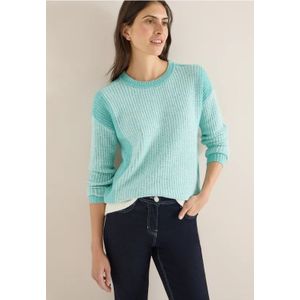 Cecil Dames Zachte moulinetrui in Blauw, Gr: L