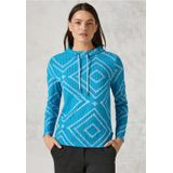 Cecil Dames Jaquard overhemd in Blauw, Gr: L