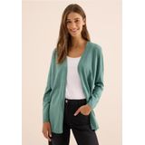 Cecil - Lang Vest - Jewel Green Melange - Zachte Katoenmix
