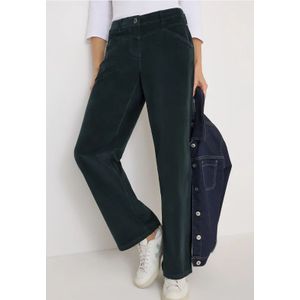 Cecil Dames Wide Legs corduroy broek in Groen, Gr: 29