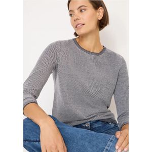 Cecil Dames Tweekleurige trui in Wit, Gr: 3XL