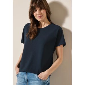 Cecil Dames Shirt met textuur in Blauw, Gr: L
