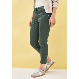 Cecil Dames 7/8 straight legs broek in Groen, Gr: 25