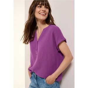 Cecil Dames Mousseline blouse met korte mouwen in Pink, Gr: L