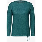 Cecil - B322492 - T-shirt - Petrol Groen - Lange Mouwen