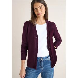 Cecil Dames Zacht vest met V-hals in Rood, Gr: 3XL