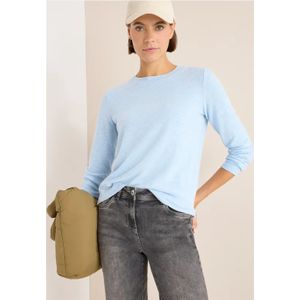 Cecil Dames Zacht shirt in Blauw, Gr: L